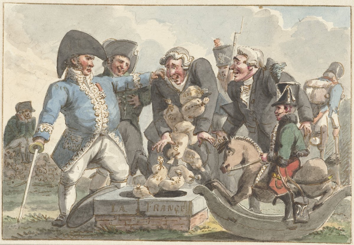 Spotprent op de Tiercering van 1810 1810   1812
