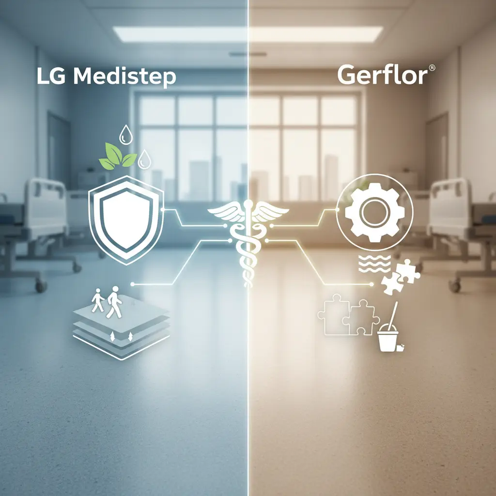 Kelebihan vinyl LG Medistep vs Gerflor untuk area medis