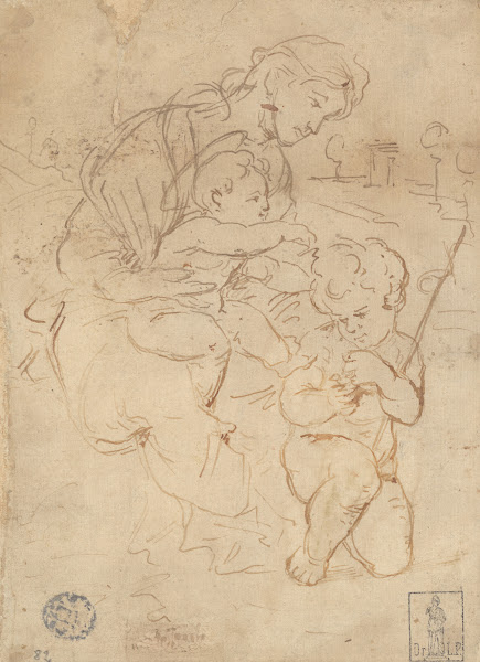 Madonna and Child with the Young Saint John the Baptist late 18thearly 19th cent