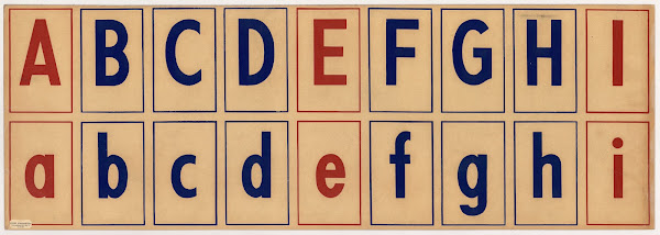 The alphabet A to I 1945
