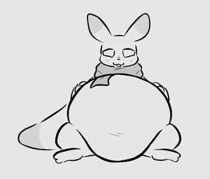 a slugcat with a big round belly