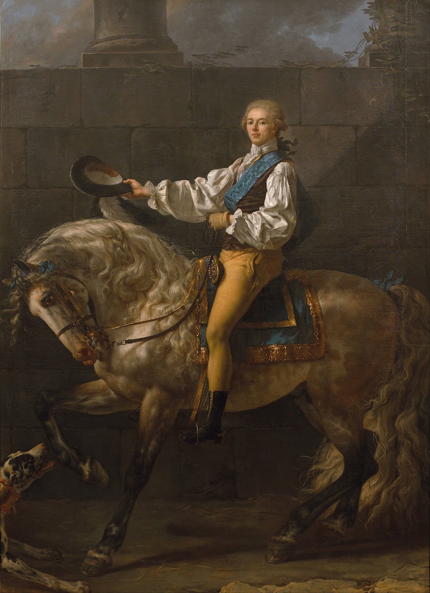 Equestrian portrait of Stanisław Kostka Potocki 1781