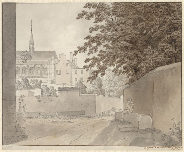 Ved kirken Saint Martin i Montmorency nord for Paris 10 juli 1812 1812