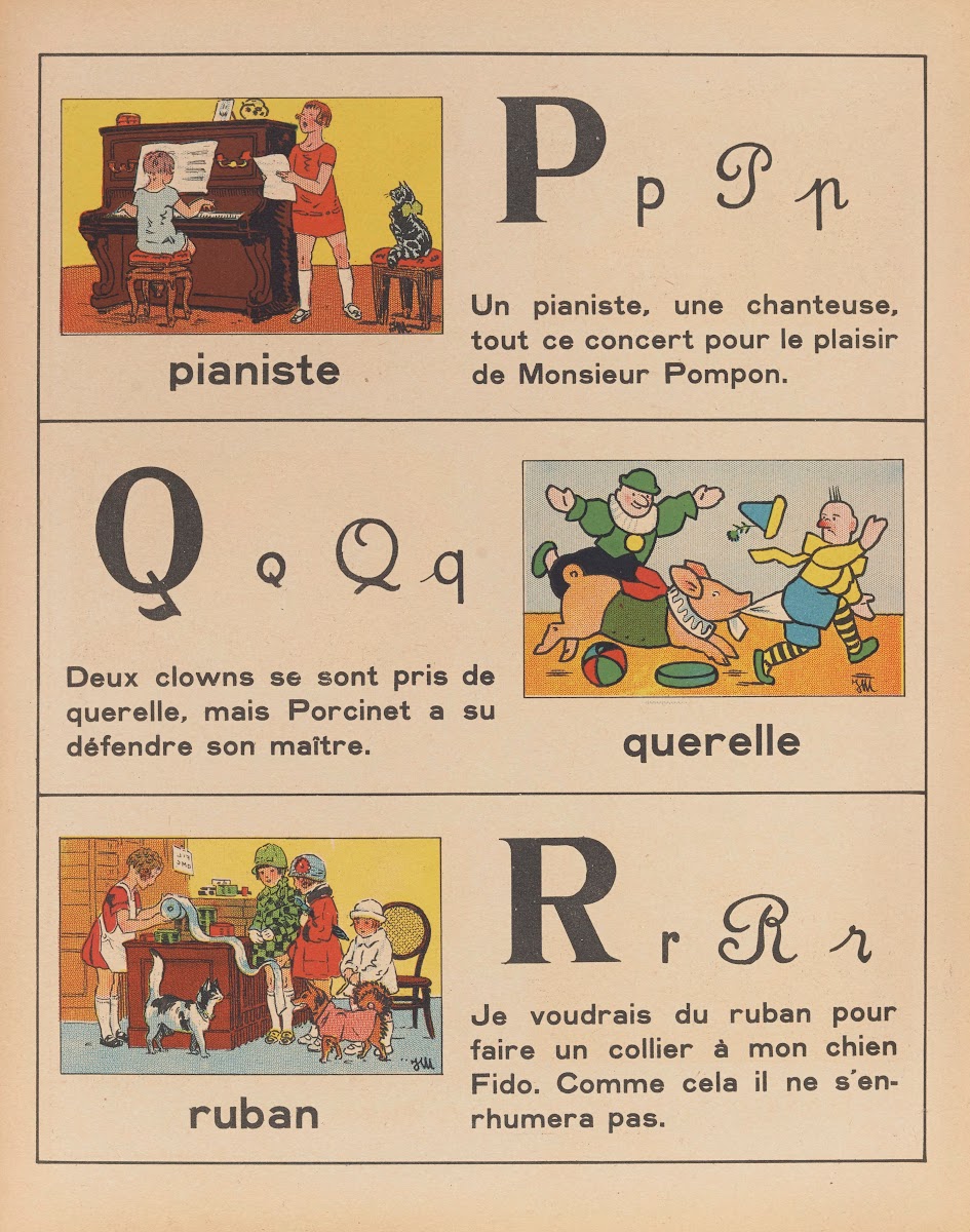 ABC des métiers  abécédaire Pl08 1943