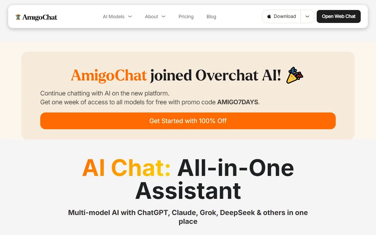 Captura de AmigoChat