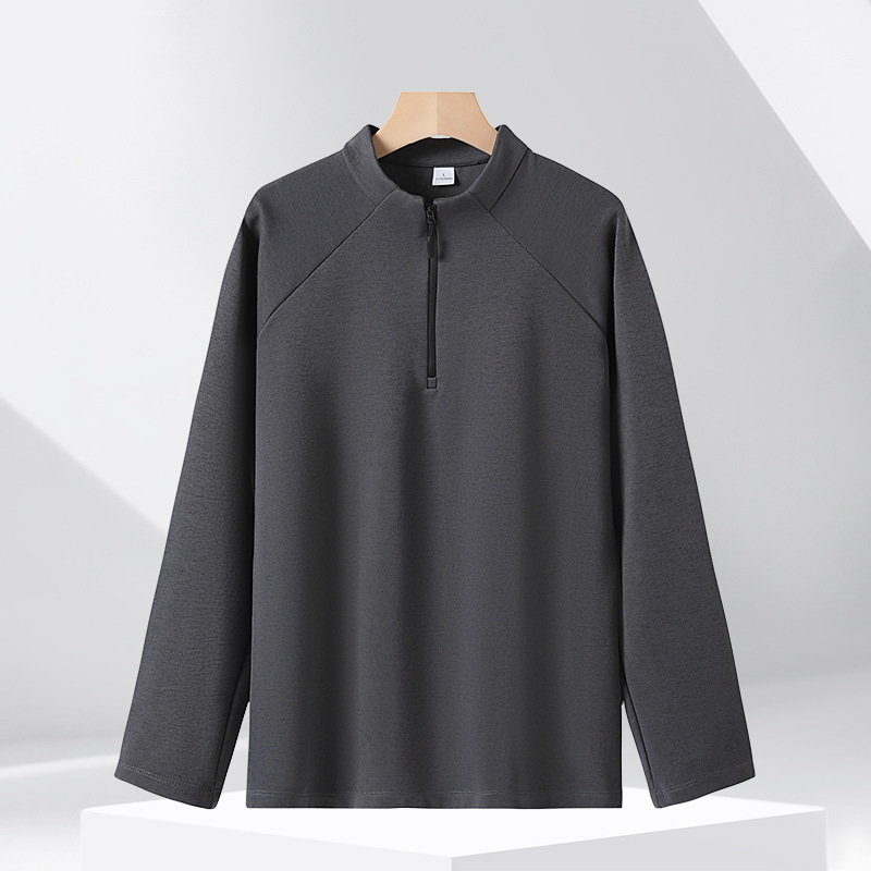 Breathable sweatshirt with stand-up collar, 320g