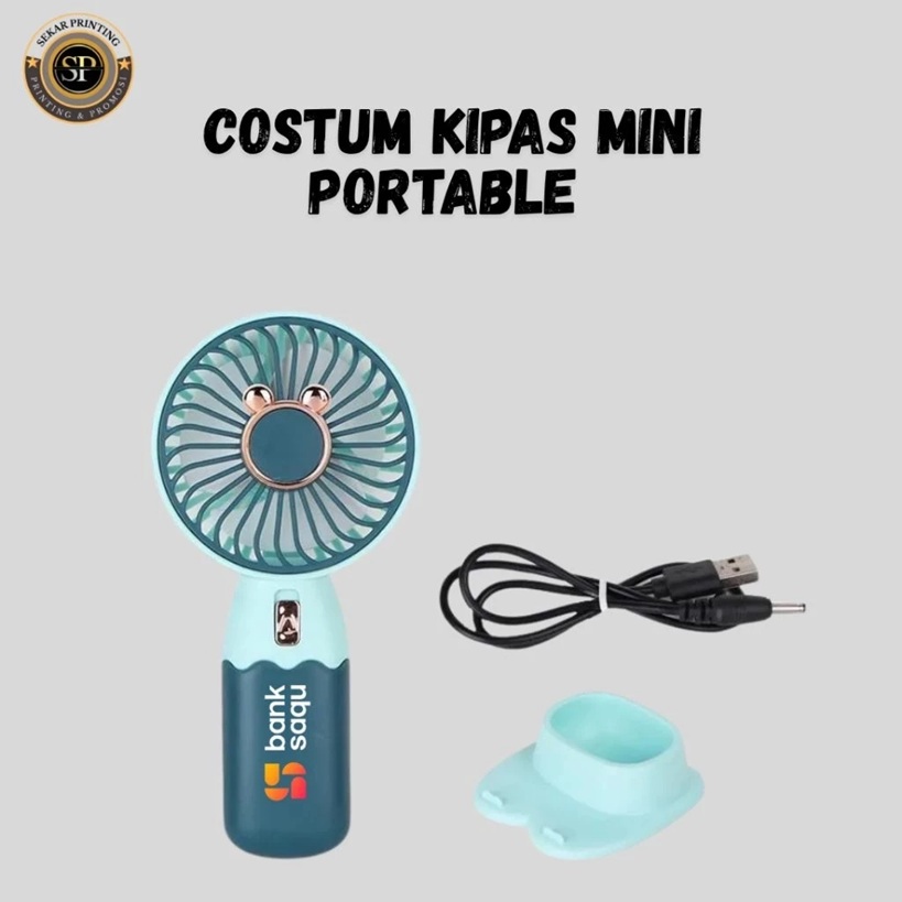 Kipas mini portable costum/ costum kipas/kipas mini fan — foto 2