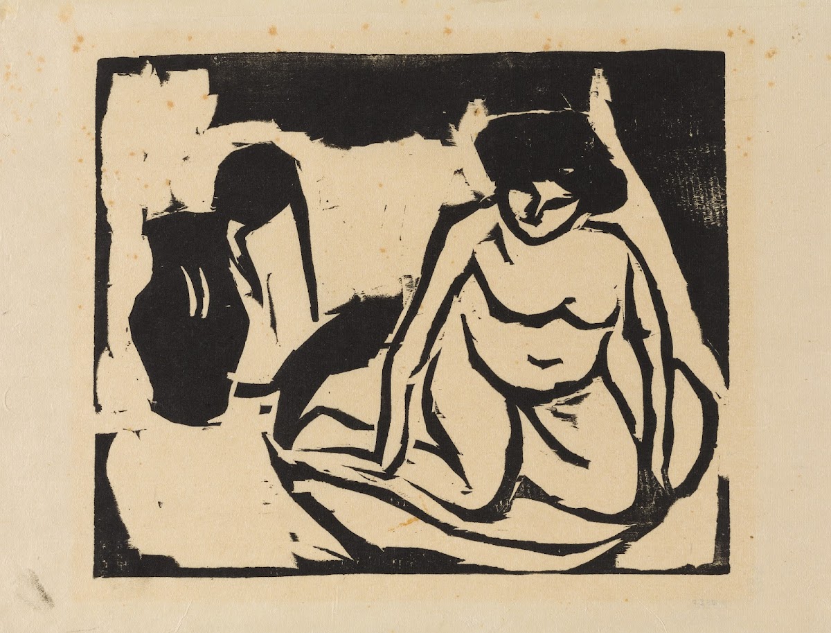 Nude Girl in the Bath 1908
