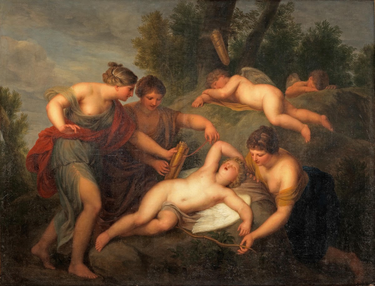 The disarming of Cupid between 1754 and 1822