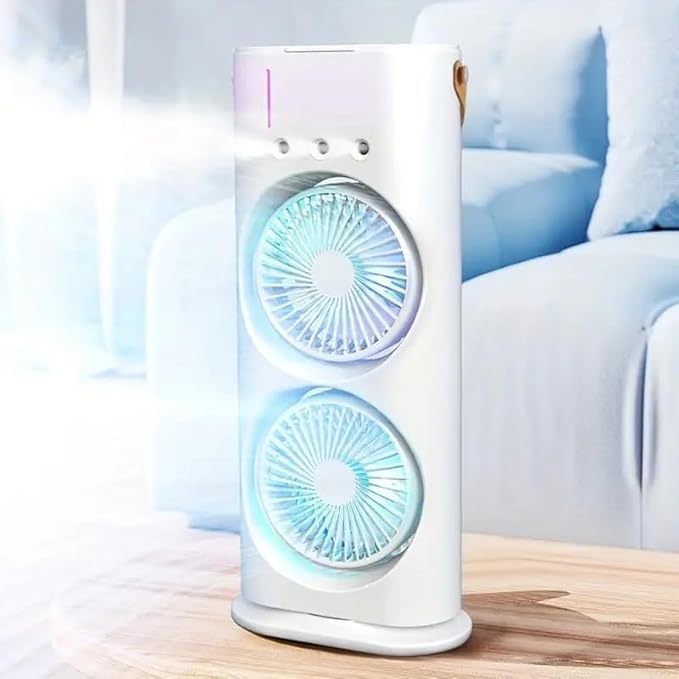 Portable Double Ended Mist Spray Fan for Summer Ro