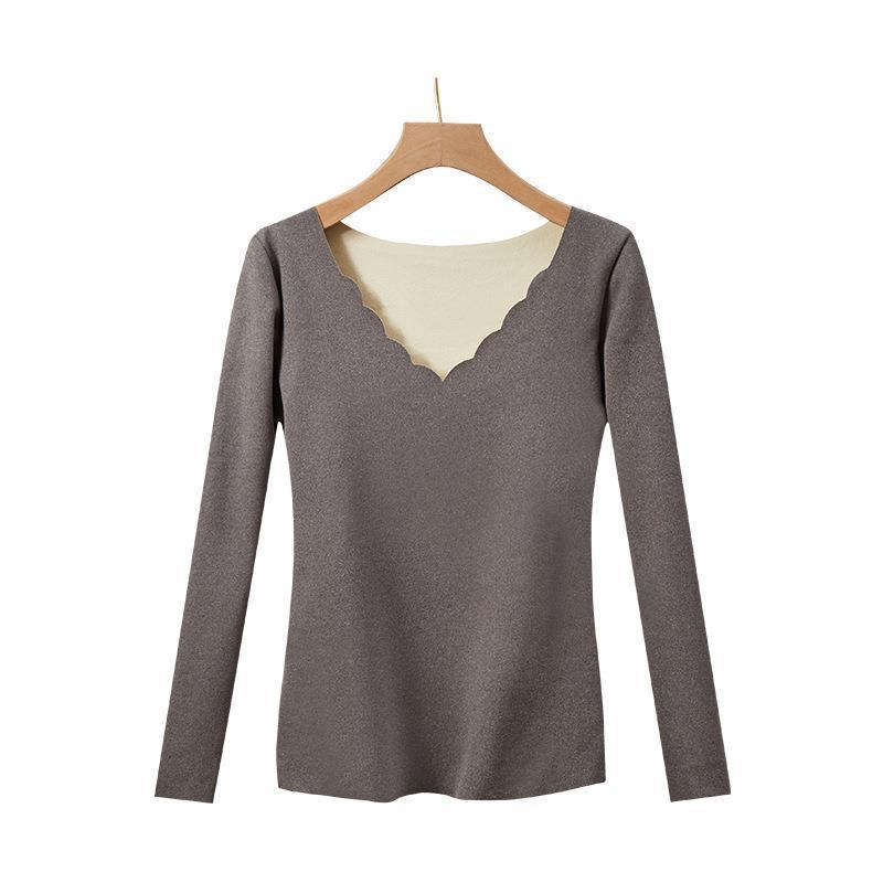 Damen Thermo-Unterwäsche-Set mit V-Ausschnitt