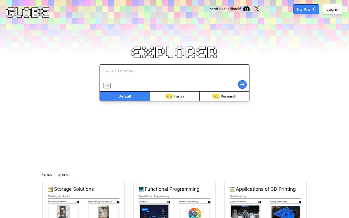 Captura de Globe Explorer
