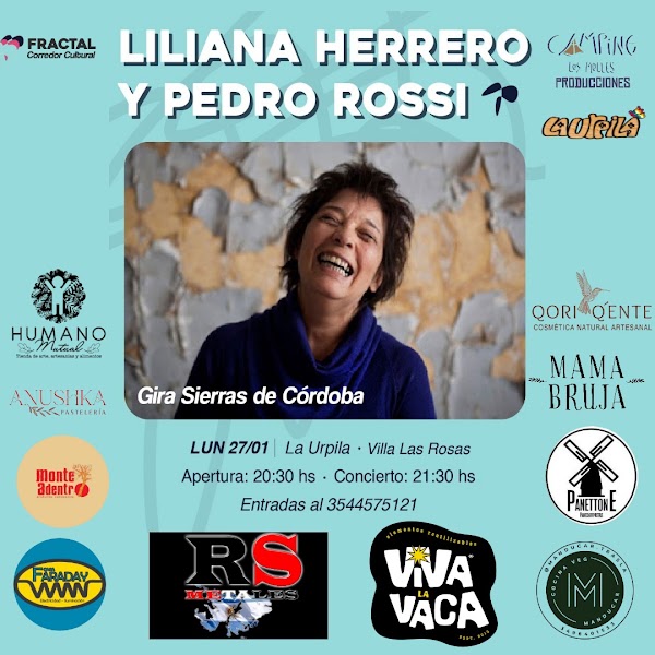 Liliana Herrero junto a Pedro Rossi en las Sierras de Córdoba
