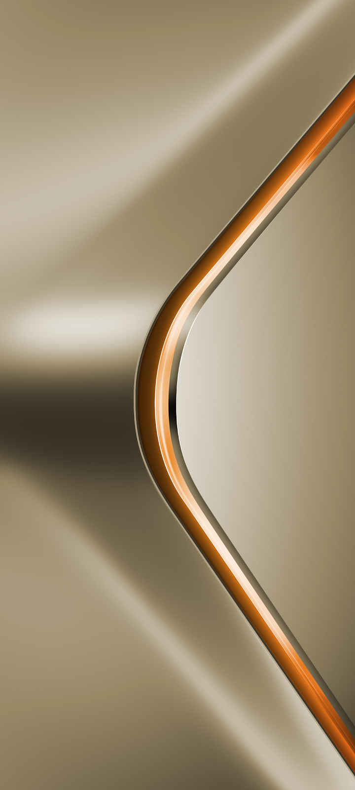 Sleek Abstract Metallic Curve - 3D Abstract Rendering Full HD iPhone Wallpaper (1080x2400)