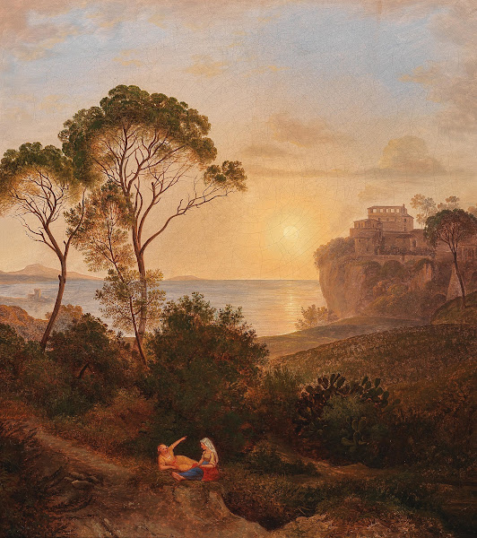 Sunset Over Of The Bay Of Naples