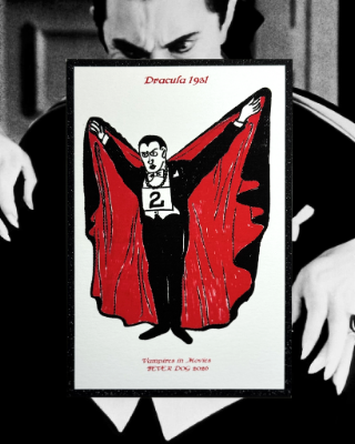 Vampires in Movies Series, Giclée Print
