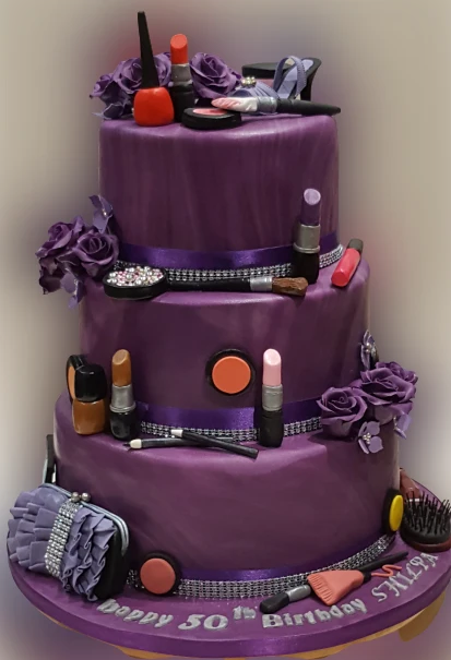 Make-Up Birthday Wedding Cake CB-NC271