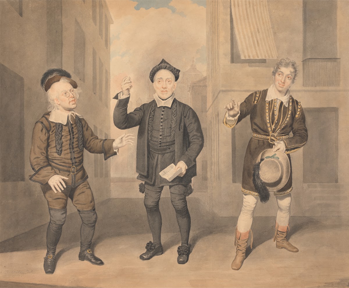 A Scene from a Play  Three Actors 1812
