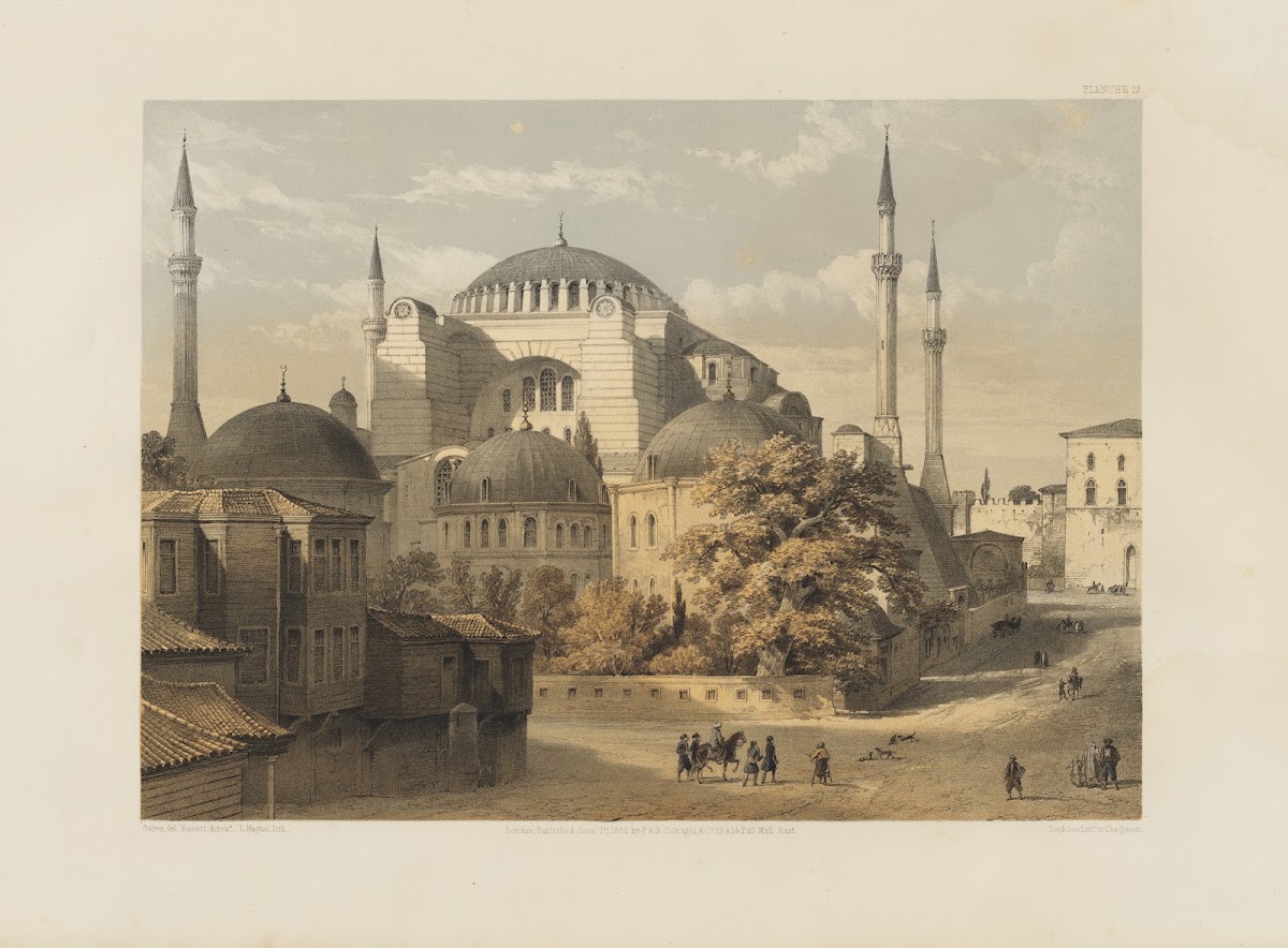Aya Sofia Constantinople as recently restored by order of H M the sultan Abdul M