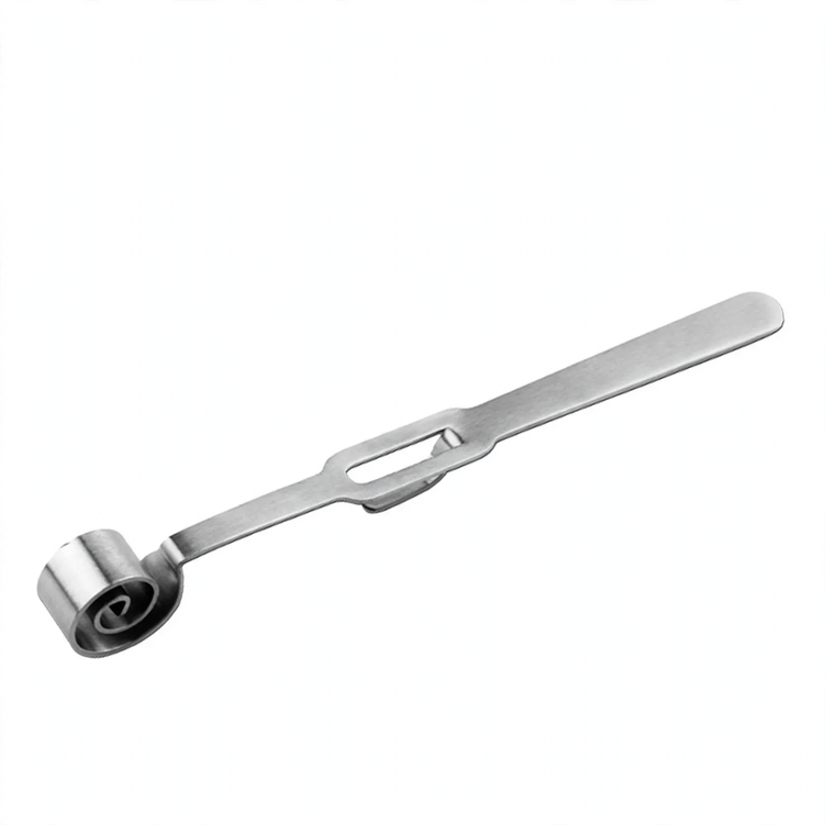 Stainless steel honey dipper, for hanging