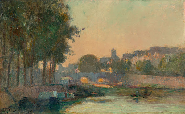 Paris la Seine et lîle de la Cité 1902