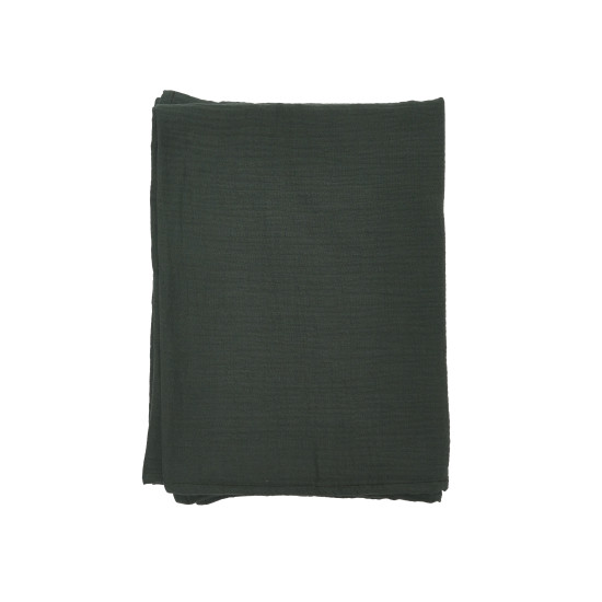 Пелюшка Twins муслінова 130х100 2-х шарова зелений