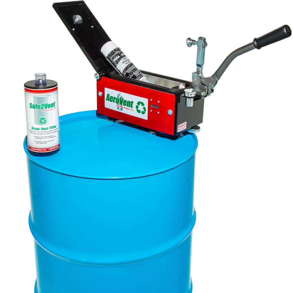 Newstripe AeroVent 1X Aerosol Can Disposal System, 1 Can Capacity