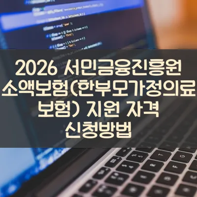 서민금융진흥원 소액보험(한부모가정의료보험) 썸네일