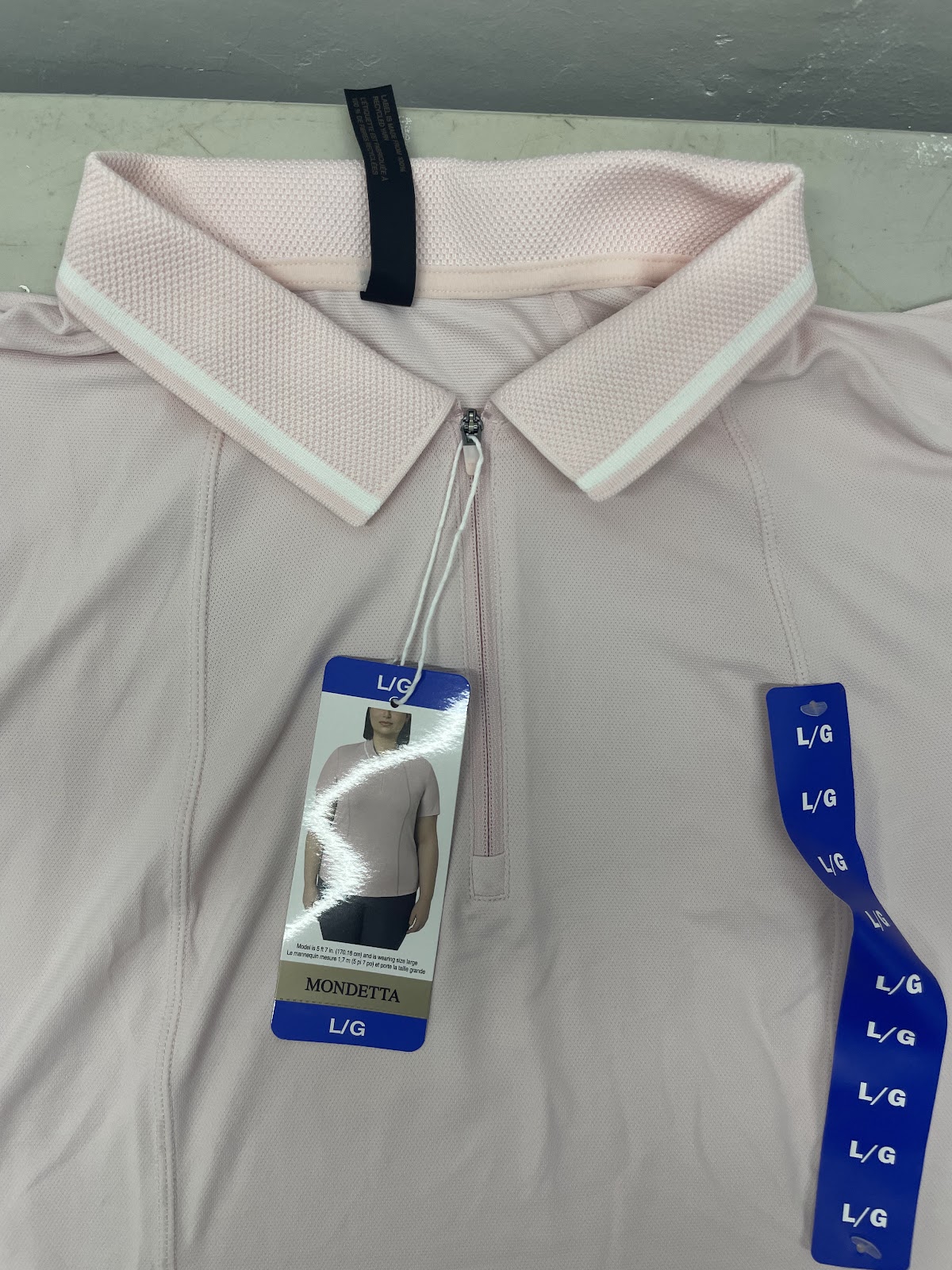 Mondetta W Polo Shirt Active Pink L #2078