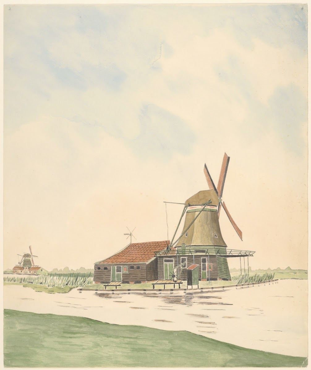 molens oliemolen De Vier Heemskinderen ook wel De Rijke Man 1930 1940