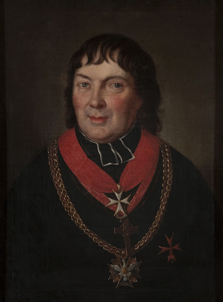 Portrait of Alojzy Osiński 17701842 mitred prelate of Olyka