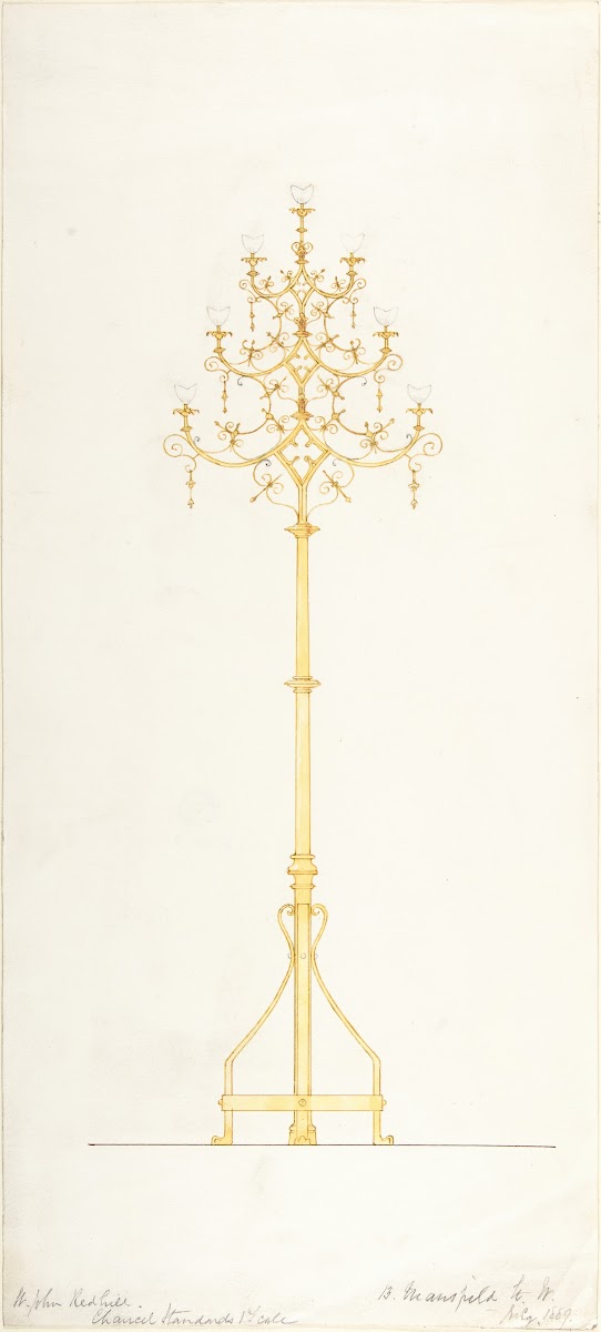 Design for Church Lamp Stand 1889