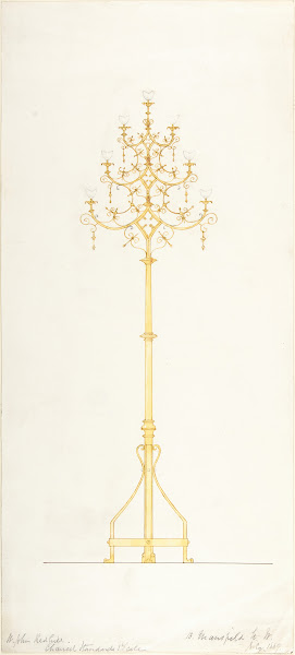 Design for Church Lamp Stand 1889