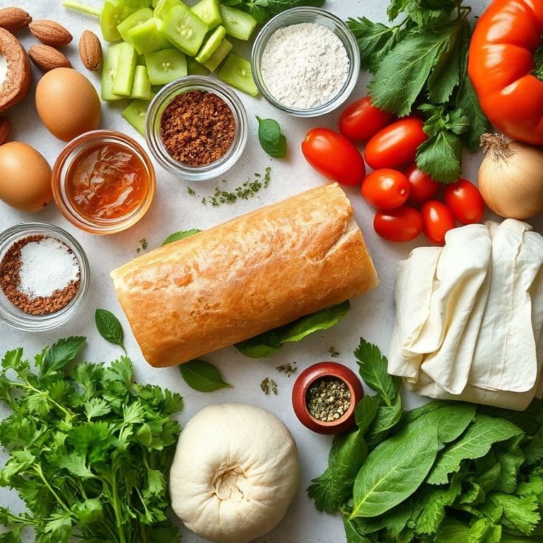 Ingredients for Easy Low-Carb Italian Sub Wrap Recipe for Quick Dinner – Cheesy & Flavorful Dinner in 15 Minutes