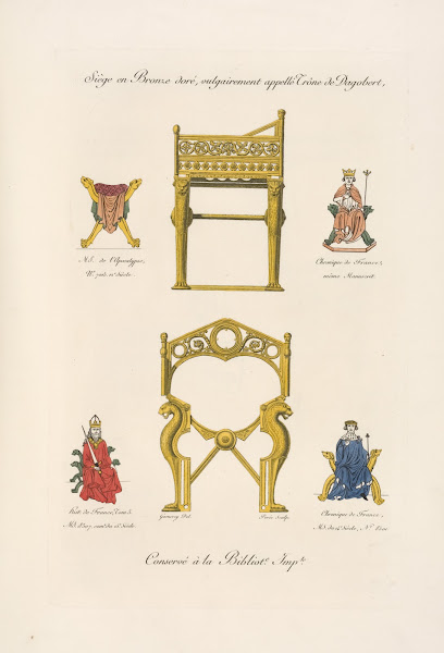 Siège en bronze doré vulgairement appellé trône Dagobert 1839