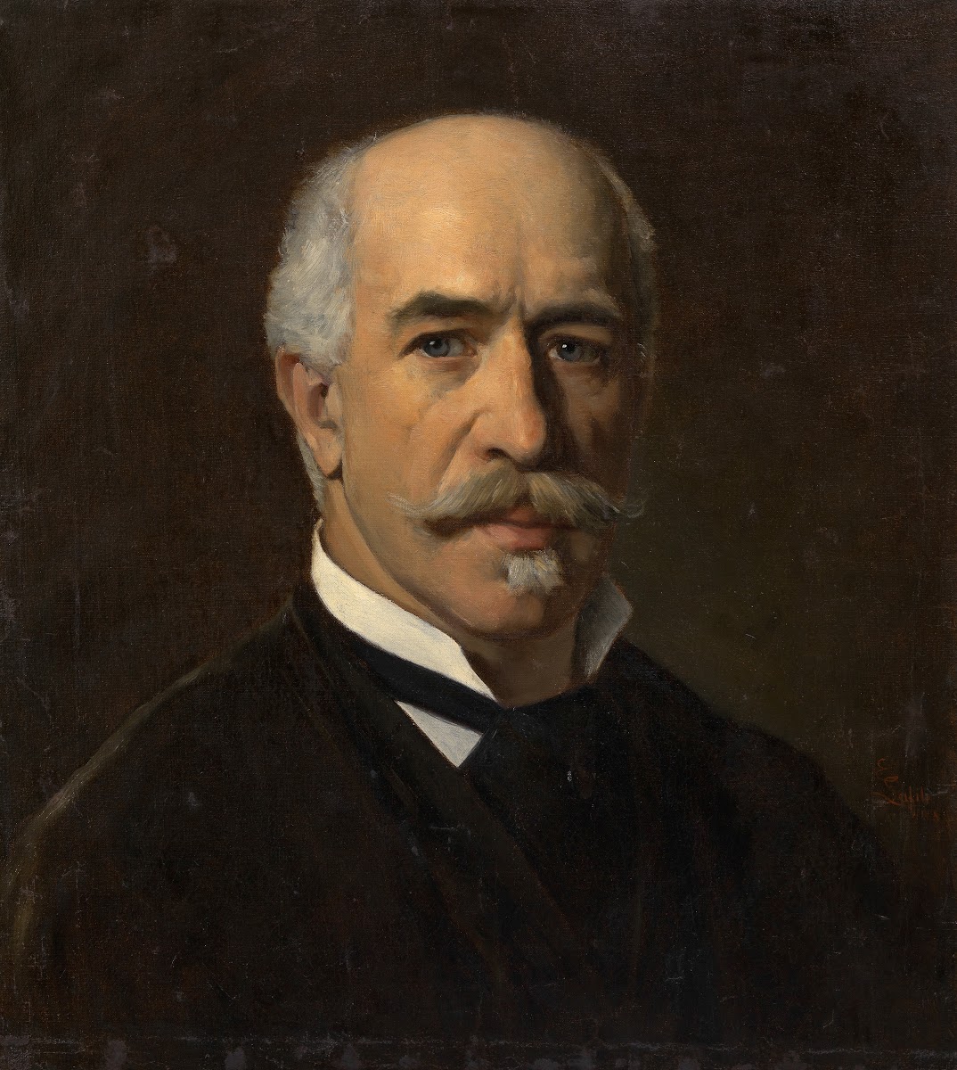 Selbstbildnis Ernst Lafite 1882