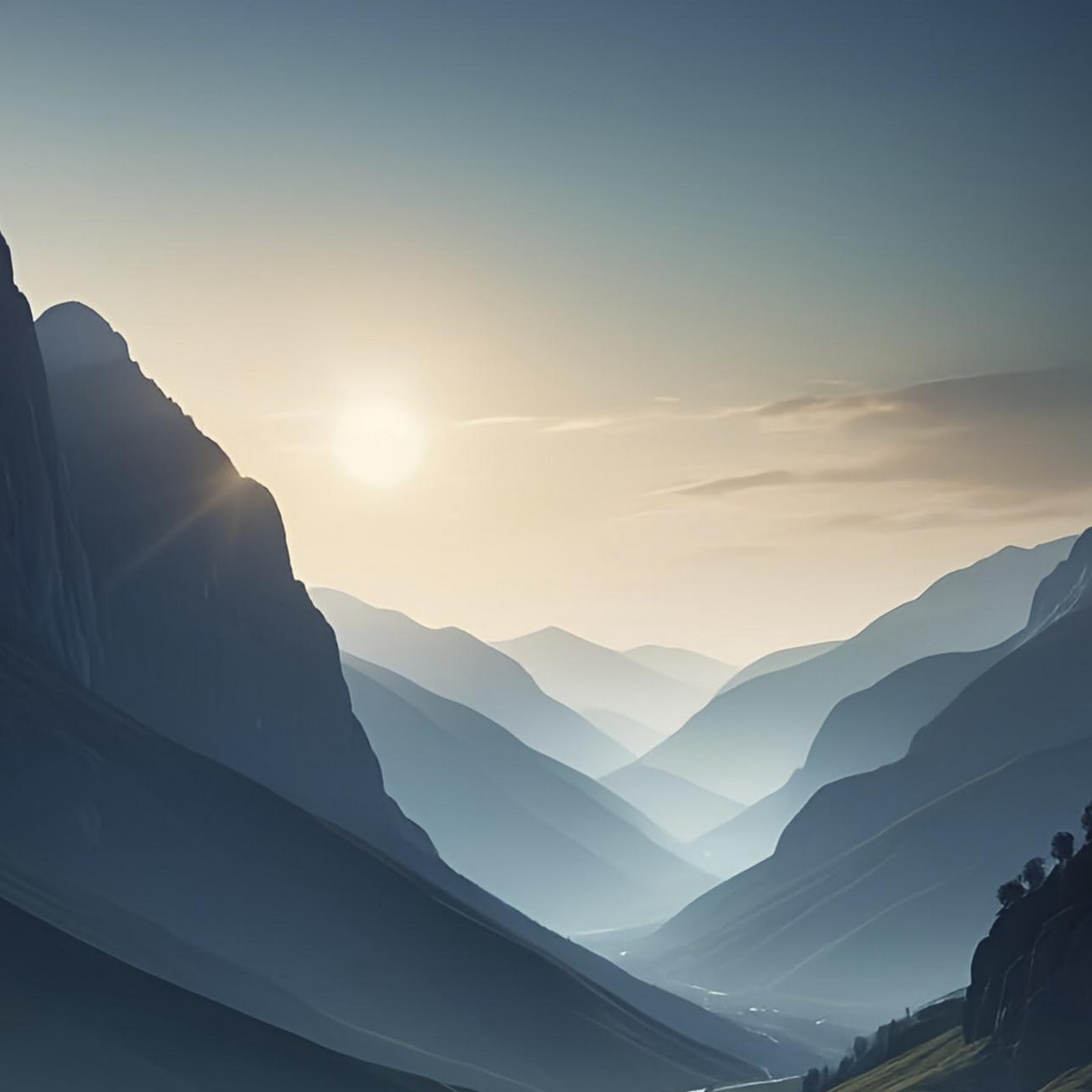 Download Winding Mountain Road At Sunrise Full HD iPhone