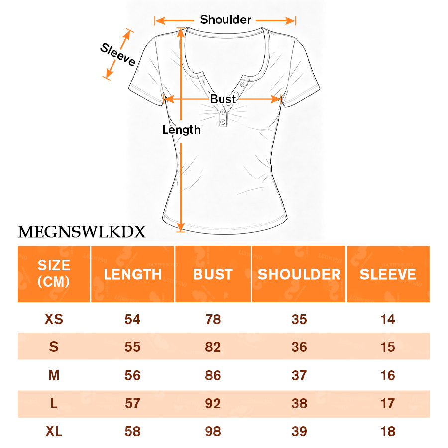 AOP MEG Womens 5-Button Short Sleeve Top