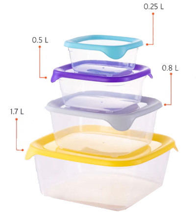 Classic Square Box 0.25 L