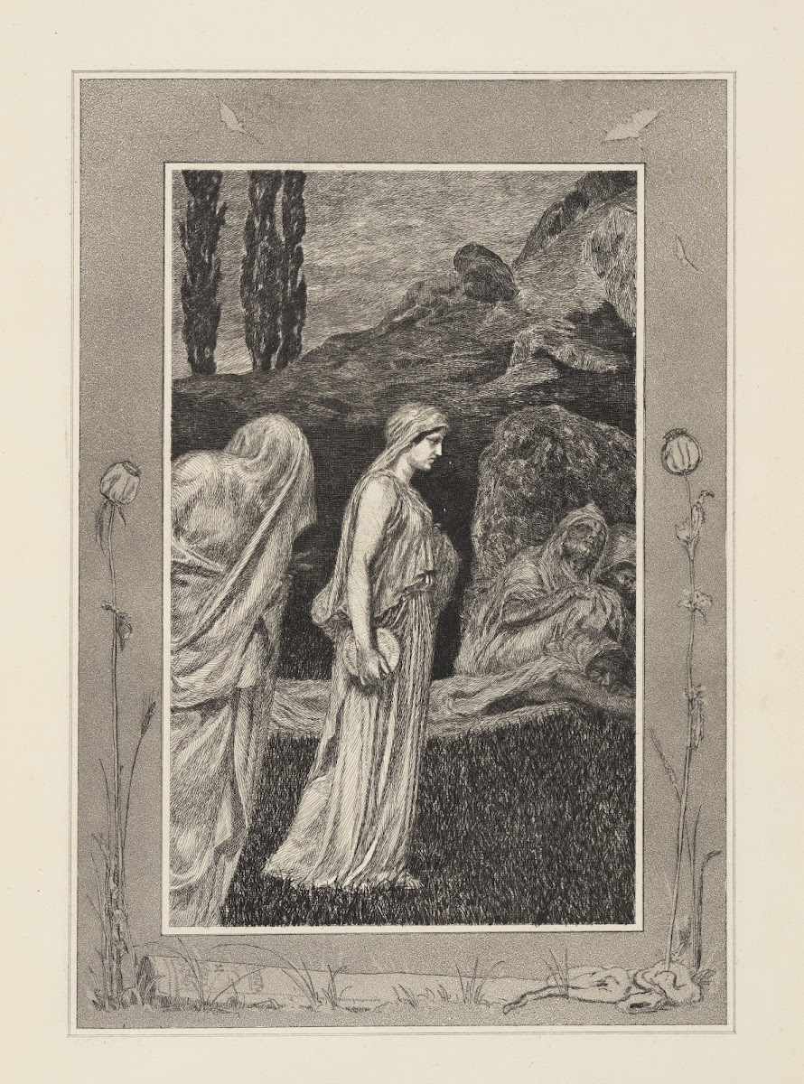 Psyche im Tartarus Amor und Psyche Opus V Blatt 39 1880