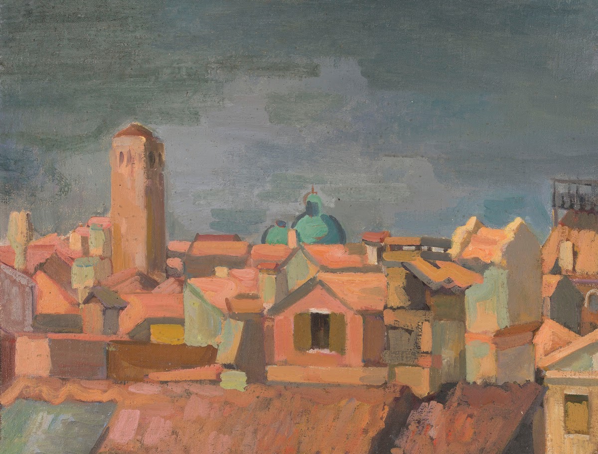View of an Italian city ca 1938