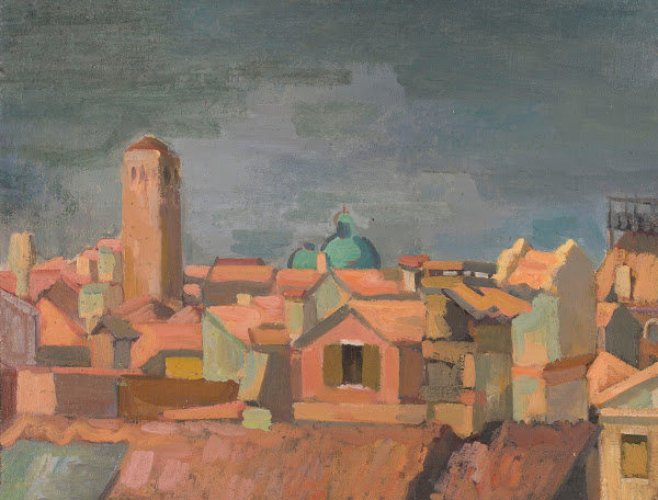 View of an Italian city ca 1938