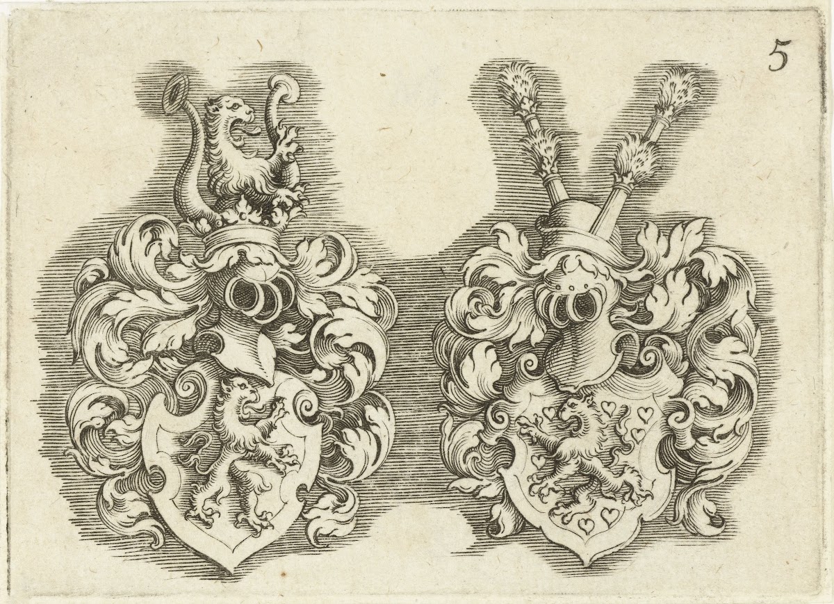 Twee wapenschilden 1611 1625