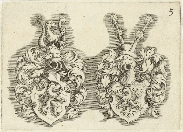 Twee wapenschilden 1611 1625
