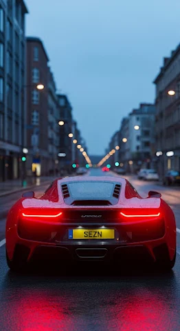 Crimson Velocity Supercar