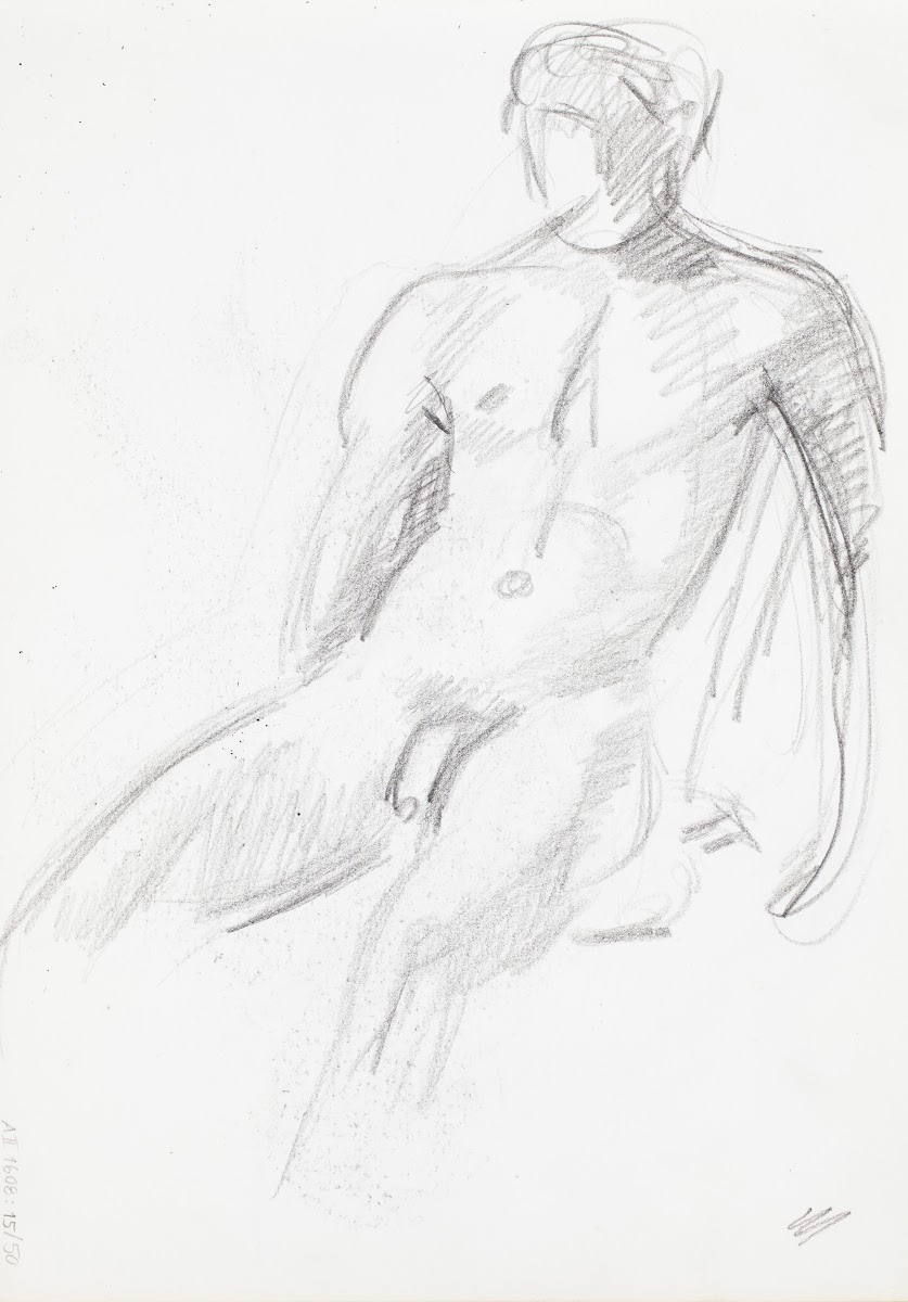Alaston mies luonnos 1914   1916