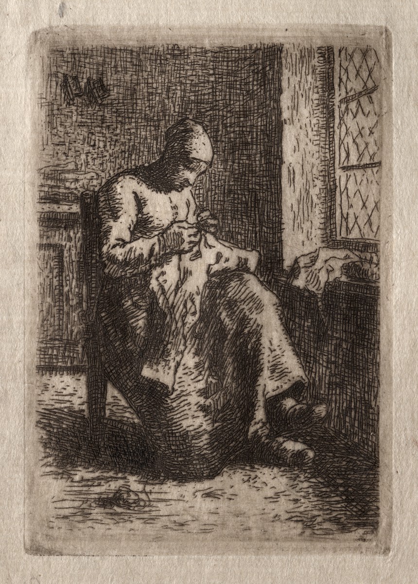Woman Sewing 1855