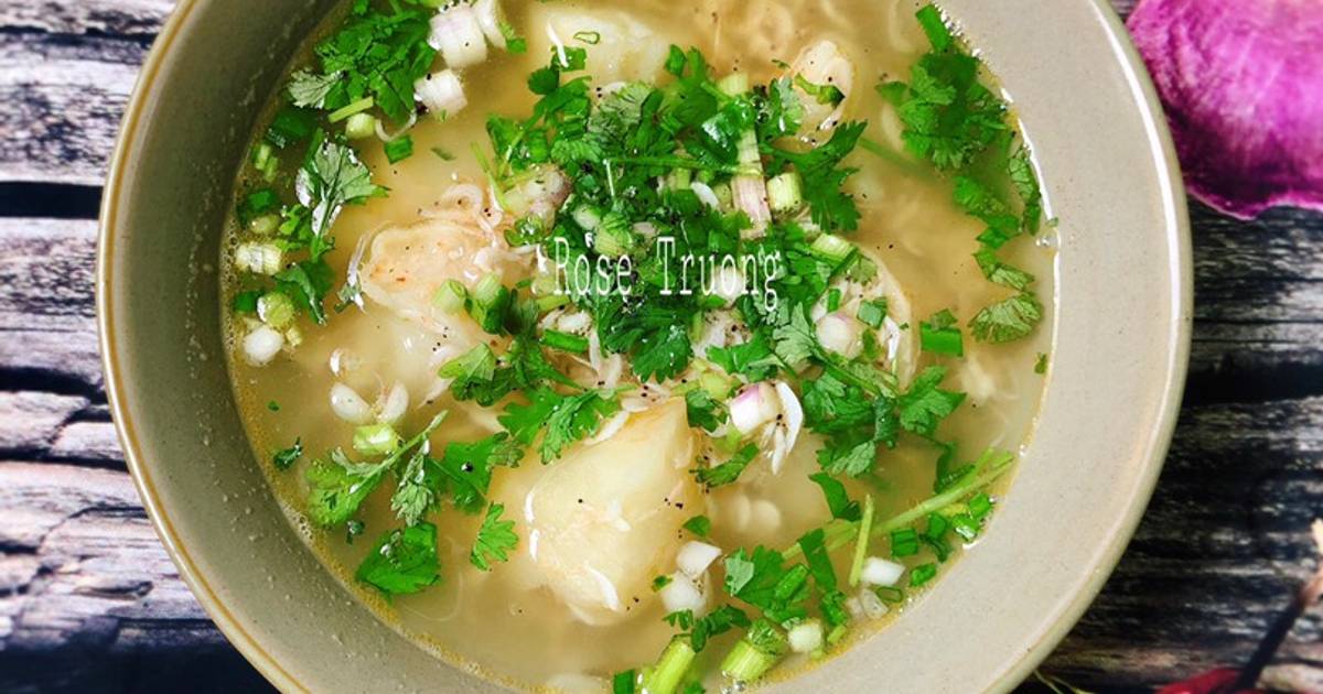Canh Khoai Từ Nấu Ruốt