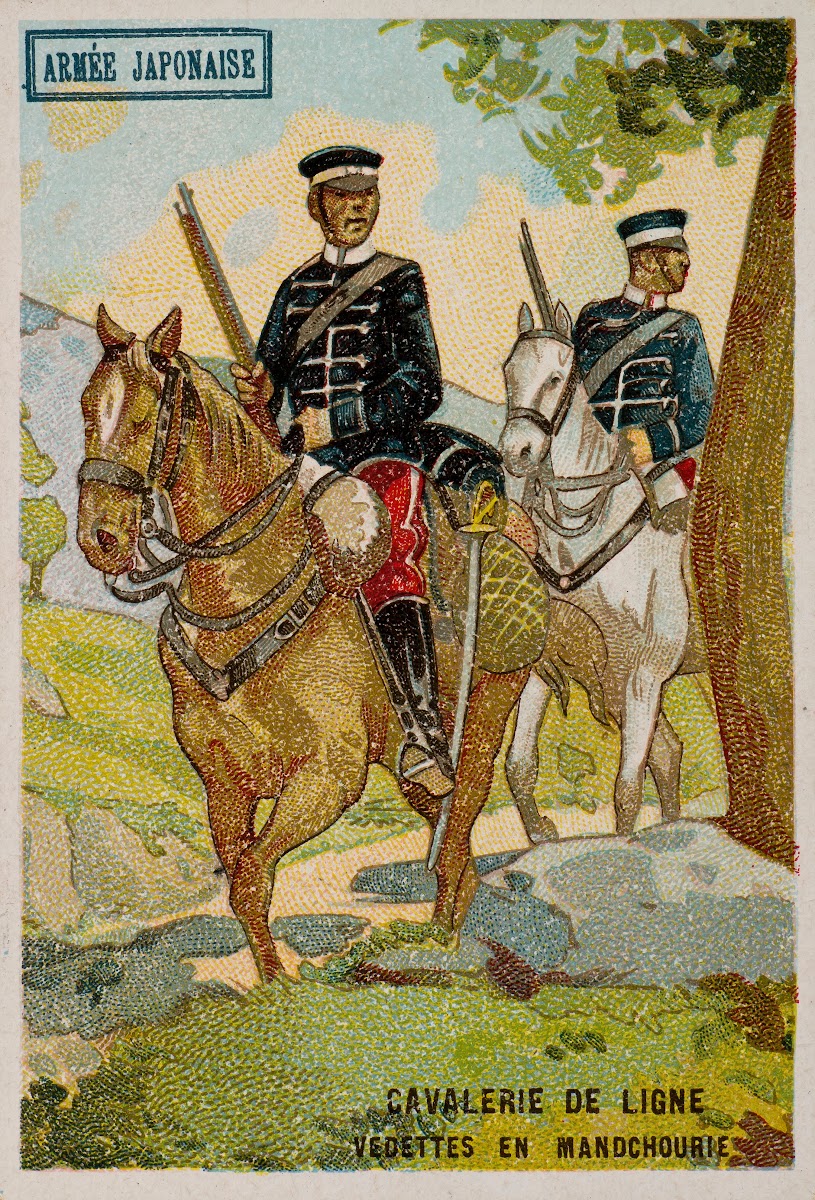 Armée japonaise Cavalerie de ligne Vedettes en Mandchourie 1900