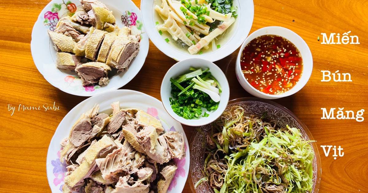 Miến và bún măng vịt